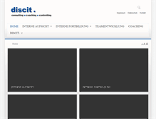 Tablet Screenshot of discit.ch